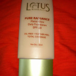 Lotus Herbals Pure radiance matte glow daily foundation review