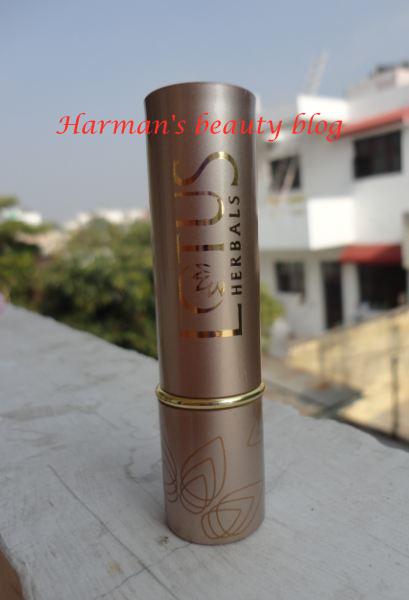 Lotus Herbals lipstick O’Orange review + FOTD